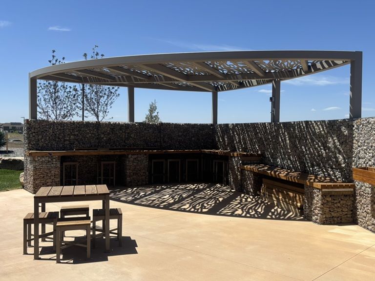 Anythink Nature Library Thornton, CO curved steel canopy
